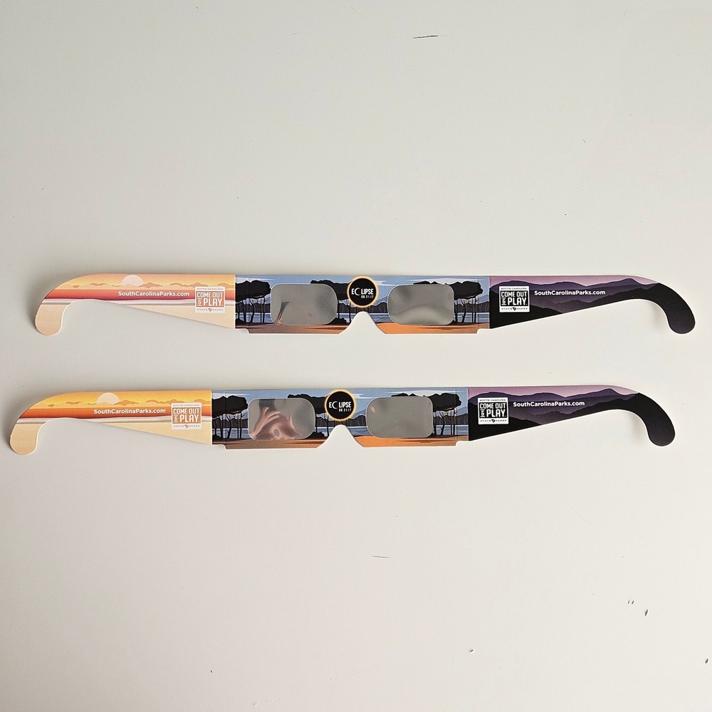 Rainbow Symphony Solar Eclipse Glasses 2017 South Carolina‎ Parks 2 Pairs NEW
